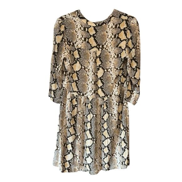 Anthropologie Maeve Juno Snake Python Print Tunic Dress - Picture 5 of 7